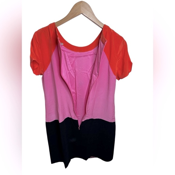 NWT Banana Republic Dress Orange, Pink‎ and Black Size 4 - Picture 3 of 7